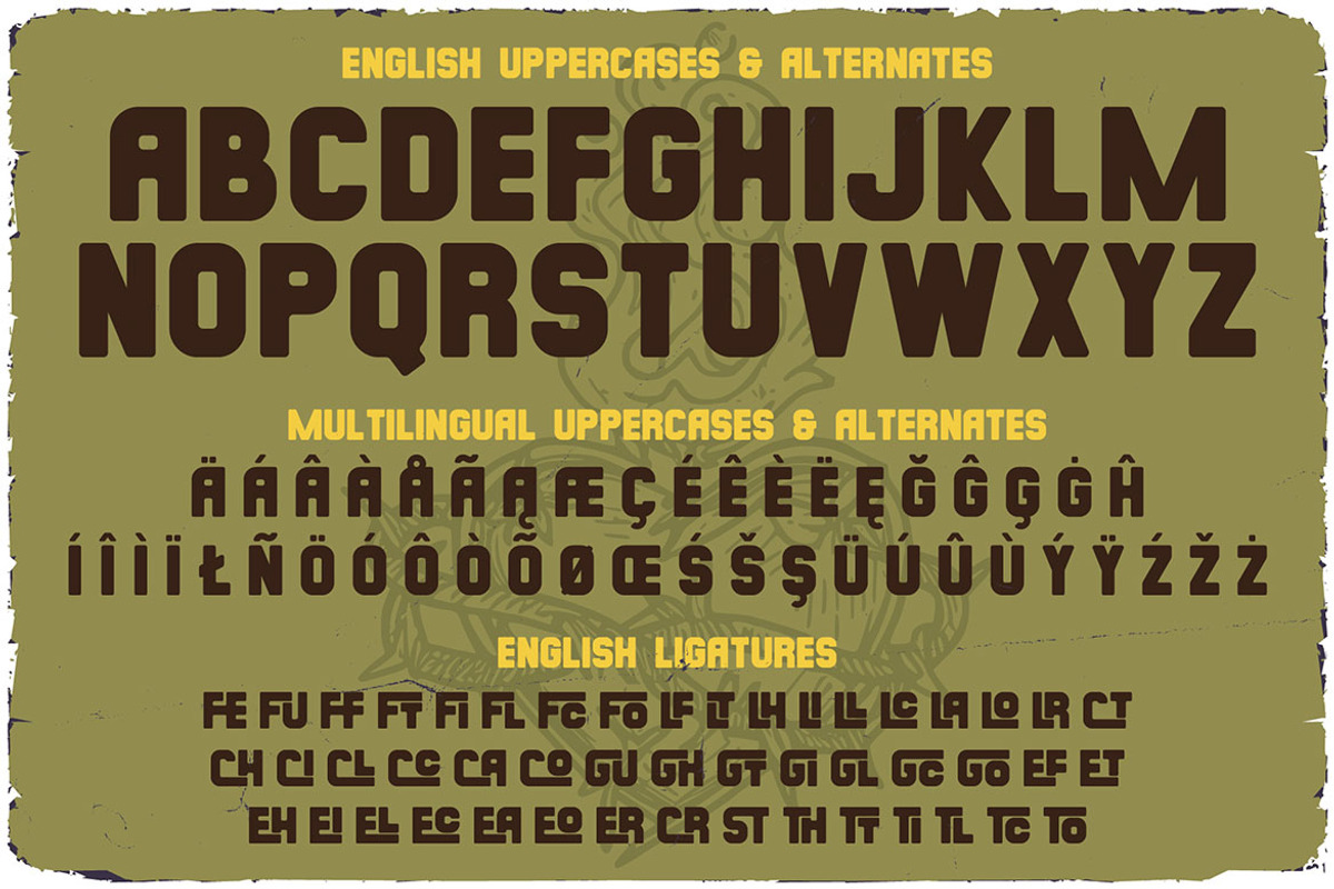Born Loud Decorative Font, a Symbol Font by JumboDesign (Photo 5 of 6)