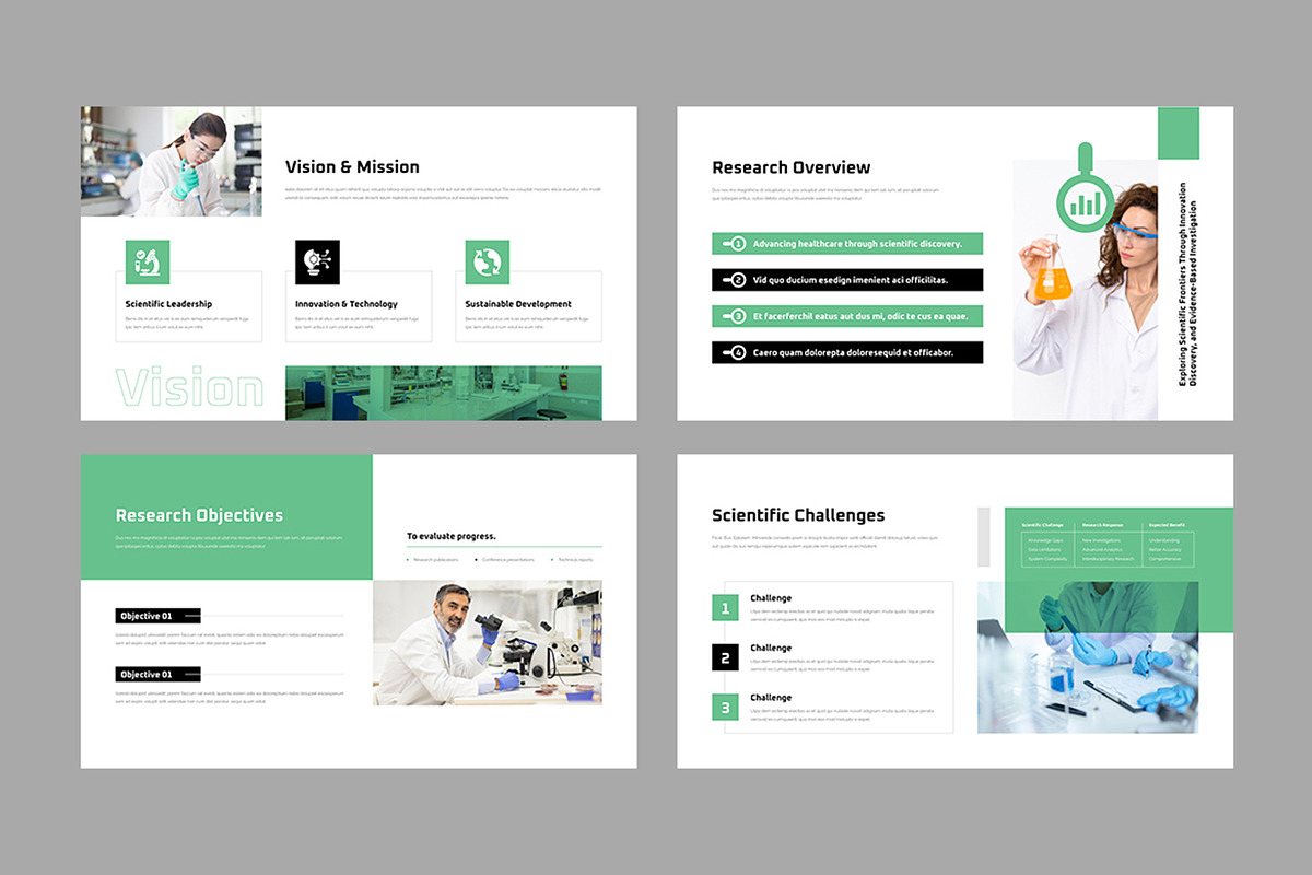 Scientific Presentation template, a Presentation Template by White Graphic (Photo 3 of 11)
