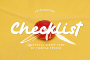 Checklist – An Casual Script Font, a Script Font by Fikryal Studio (Thumbnail 1 of 12)