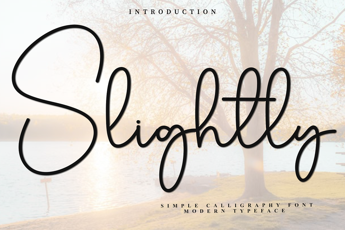 Slightly, a Handwritten Font by InermediaSTUDIO (Photo 1 of 8)
