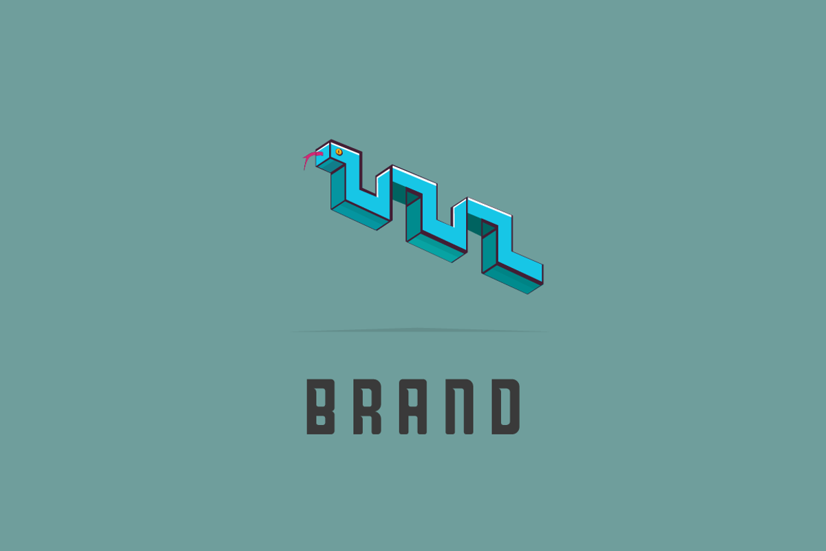 Brick Snake Logo, a Branding & Logo Template by LogoFarm