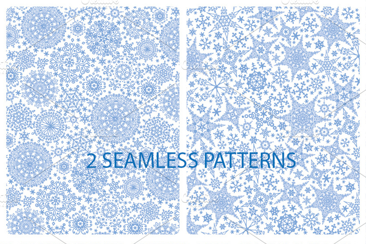 Snowflakes collection.Winter pattern, an Object Graphic by Tatianakost49 (Photo 5 of 5)
