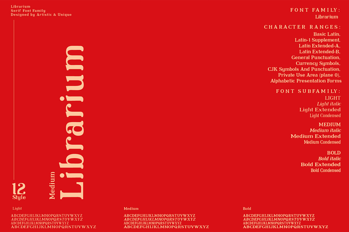 Librarium - Serif Font Family preview 4