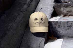 High-Quality Realistic Cap Mockup