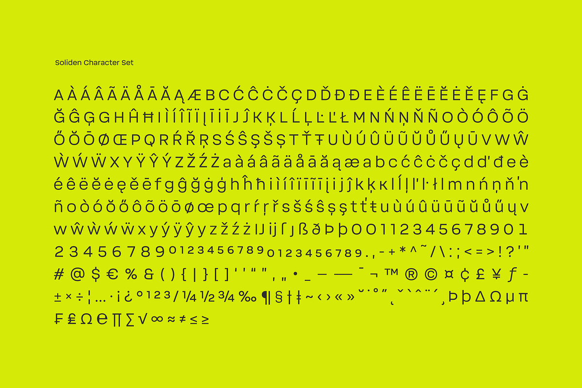 Soliden; 48 Fonts Sans Serif Family, a Sans Serif Font by Eko Bimantara (Photo 8 of 15)