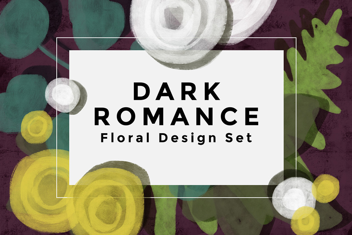 Dark Romance Floral Set, a Texture Illustration by Marmalade Moon (Photo 1 of 10)