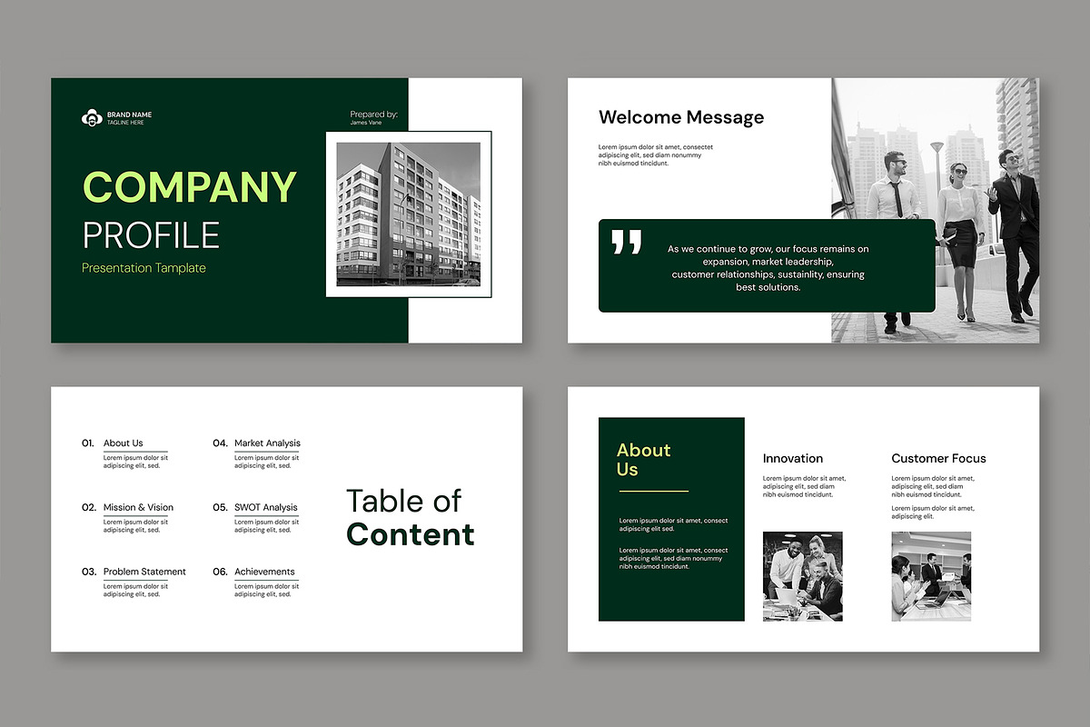 Professional Company Profile, a Presentation Template by Mighty-Slide (Photo 2 of 6)