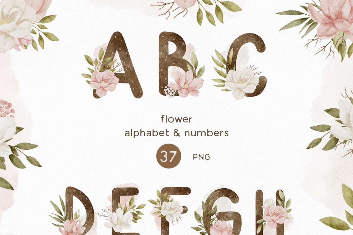 Mom & Baby Animals Floral Collection, an Animal Illustration by polikarpovaart (Photo 10 of 12)