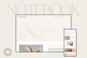 Notebook Squarespace 7.1 Template, a Squarespace Template by Beliveart (Thumbnail 1 of 4)