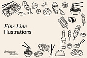 Asian Food Illustrations, a Decorative Illustration by ginni illustrations (Thumbnail 3 of 5)