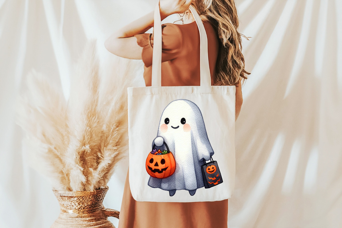 Halloween Ghost Clipart, an Illustration by Pixels.Craft (Photo 5 of 7)