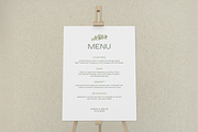 Green Floral Menu Set Templates, a Stationery Template by Paraná Studio (Thumbnail 9 of 9)