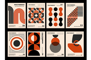 Artworks posters inspired postmodern