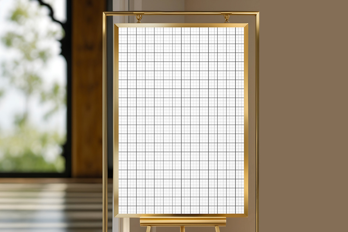 Wedding Invitation Poster Mockup, a Product Mockup by graphypix (Photo 4 of 4)