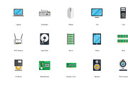 Computer Hardware Flat icons, an Icon by Vector Squad (Thumbnail 2 of 8)