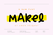 Makel, typography