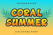Coral Summer, a Font by Limited.studio (Thumbnail 1 of 7)