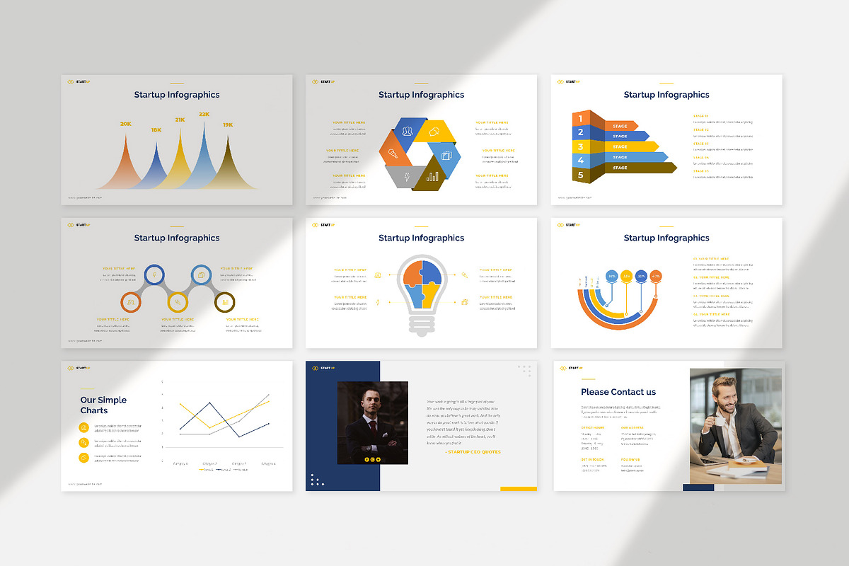 Start Up Template Google Slides | Creative Market