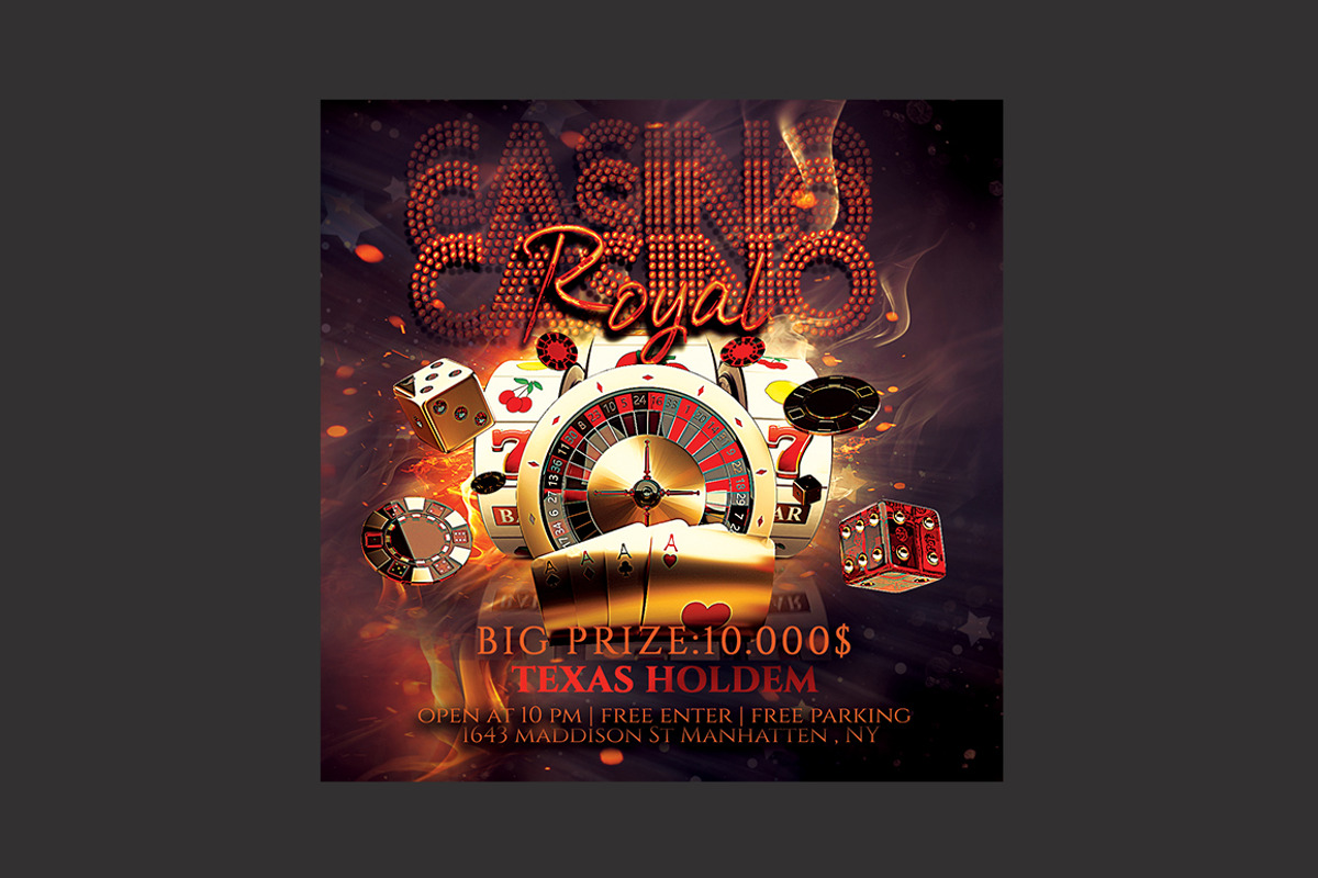 Casino Flyer, a Flyer Template by DSGraphicDesign