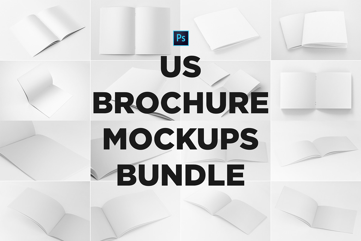 US Brochure Mockups Bundle, a Print Template by Andre28 (Photo 1 of 15)