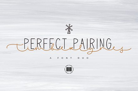 Timberlynes | A Pairing Font Duo