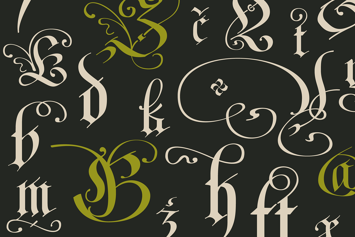 Fraktur Blackletter Gothic Font, a Blackletter Font by kaer_shop (Photo 6 of 11)