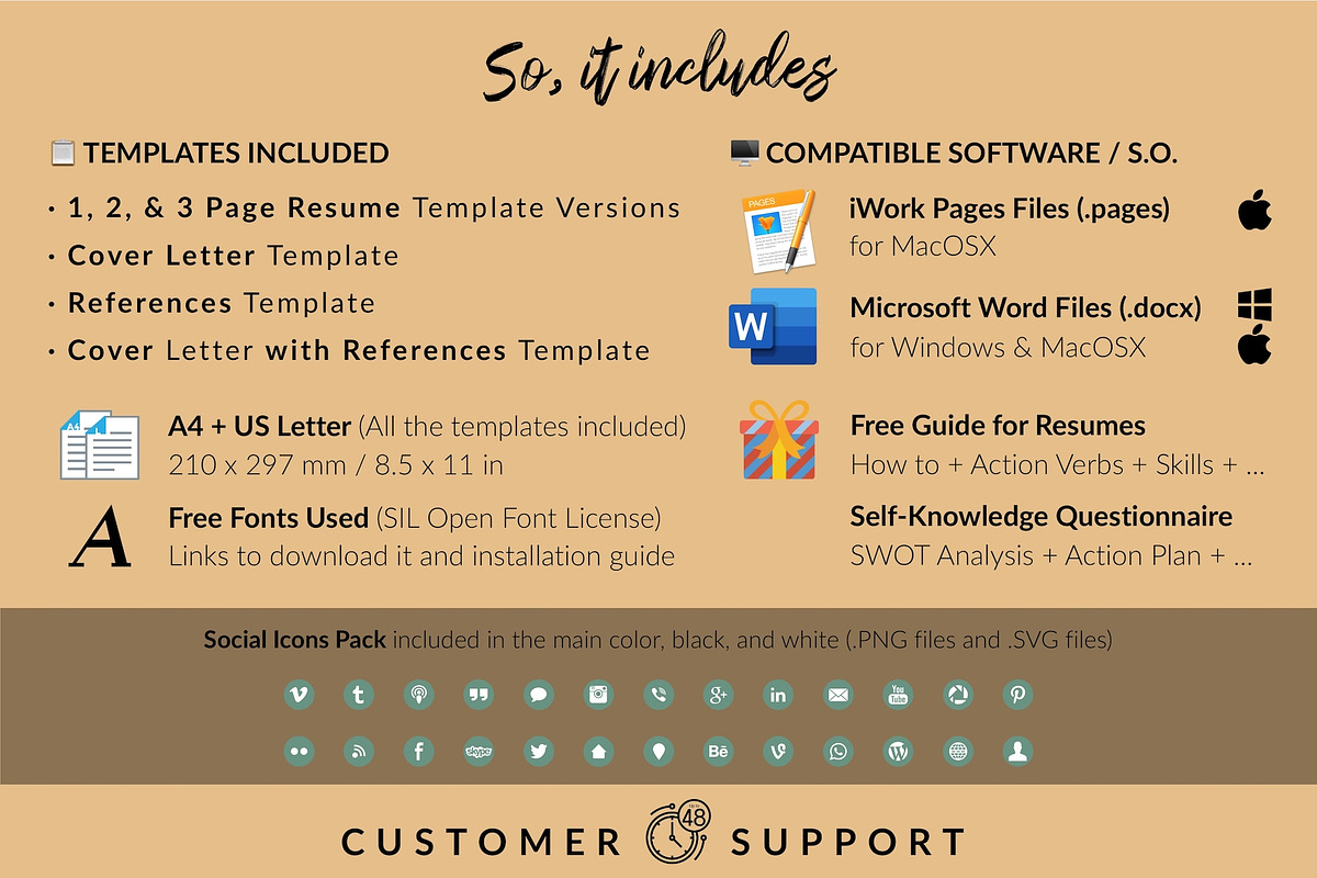 Modern CV Bundle / Resume - Audrey, a Resume Template by Templates Design Co. (Photo 15 of 17)