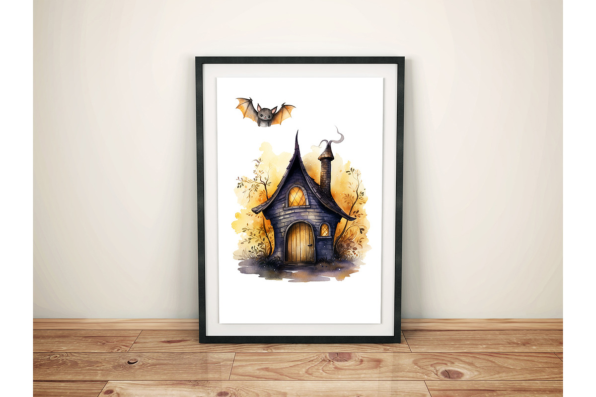 Watercolor halloween party witch png, an Object Graphic by KomtsyanTatyanaArt (Photo 4 of 4)
