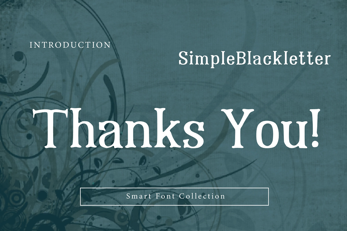 Simple Blackletter, a Blackletter Font by Wow Magic (Photo 3 of 3)