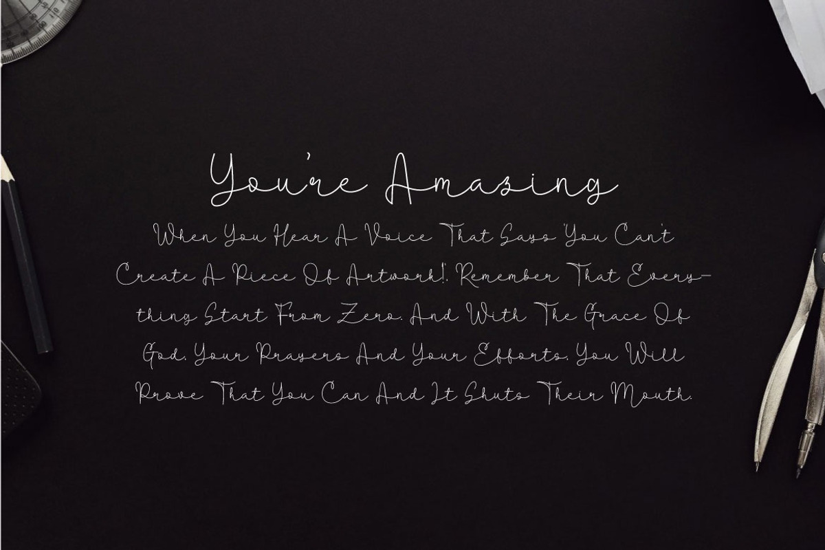 Gost Signature - Handwritten Font, a Handwritten Font by Mightyfire (Photo 4 of 5)