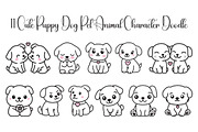 11 Cute Puppy Dog Character Doodle, an Animal Illustration by jongcreative (Thumbnail 1 of 6)