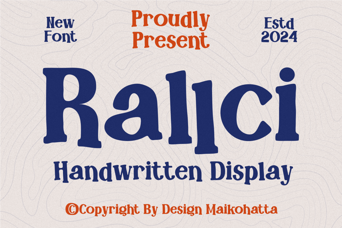 Rallci - Handwritten Display Font