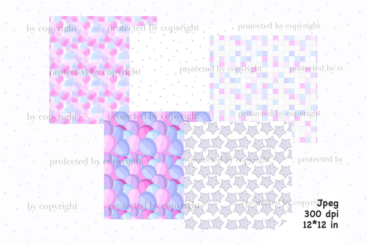 New Year Patterns, a Pattern Graphic by GlamArtZhanna (Photo 3 of 4)