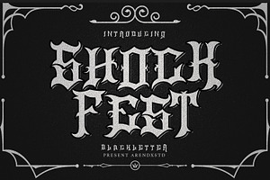 Shock Fest - Blackletter Font