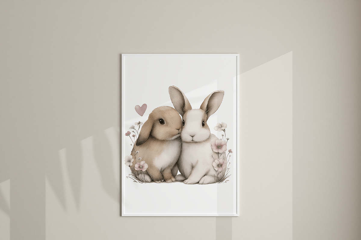 20 Floral Bunny Clipart, an Animal Illustration by Pati Charm Studio (Photo 7 of 8)