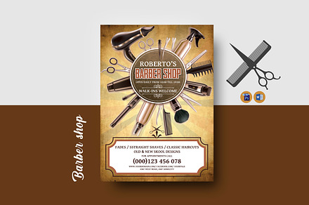 Barber Shop Flyer Template