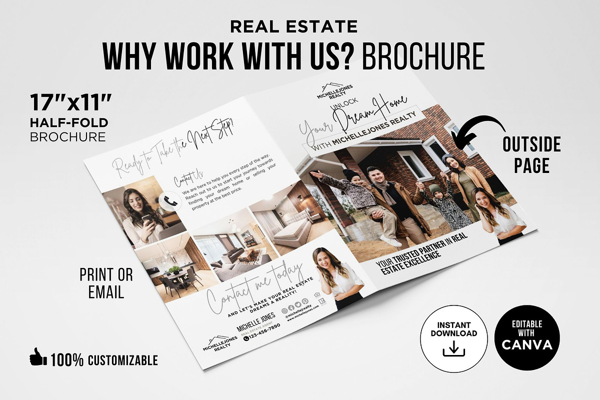 Why Work With a Realtor Brochure, a Brochure Template by CreativeVinesStore (Photo 5 of 7)