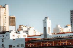 Clock Tower In City Sunlight, an Architecture Photo by SkyNext