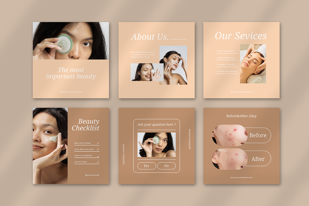 Beauty Skincare | Social Media Kit, a Social Media Template by ONESADYA (Photo 3 of 9)