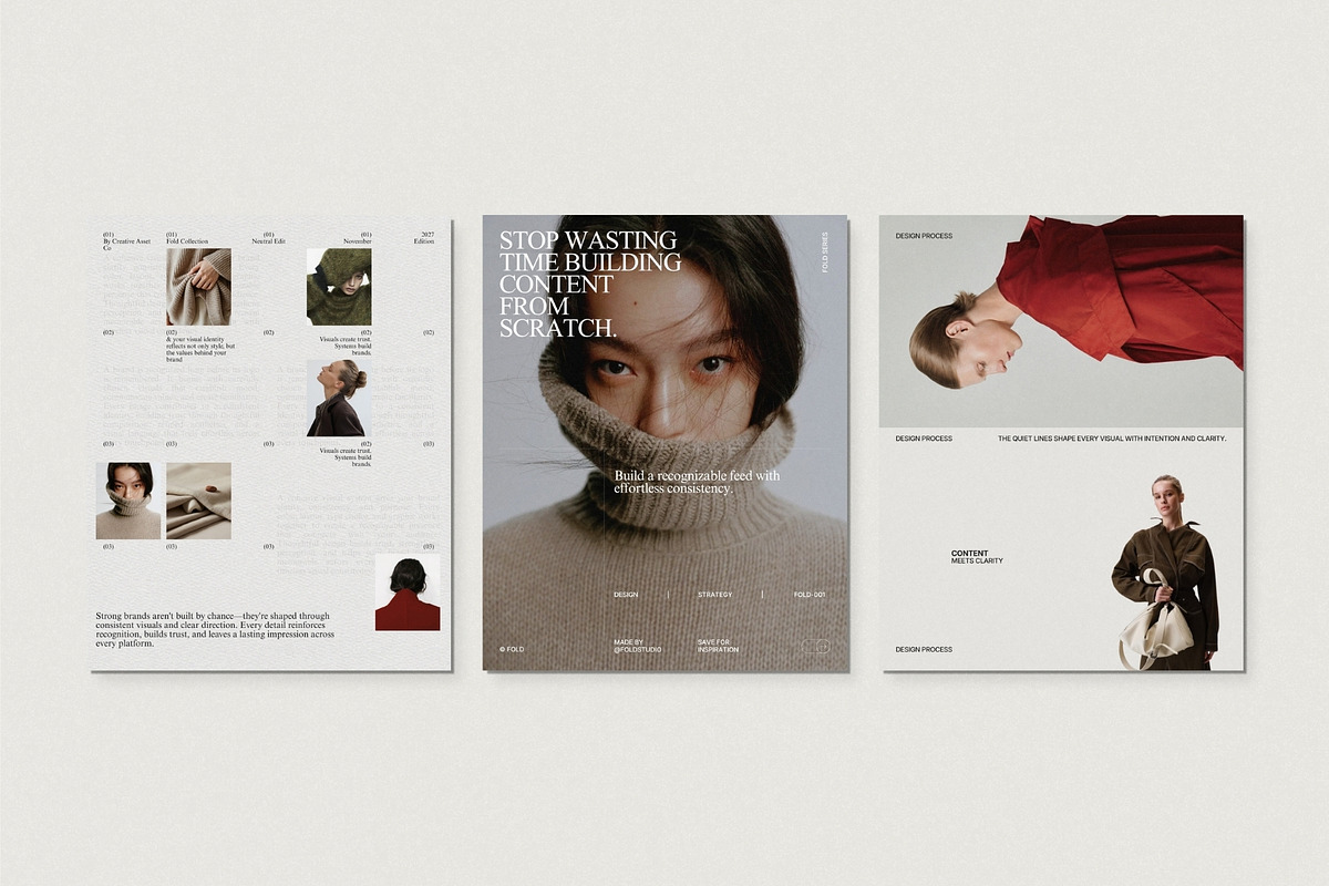 FOLD | Social Media Kit (II), a Social Media Template by Pixel Grid (Photo 4 of 10)
