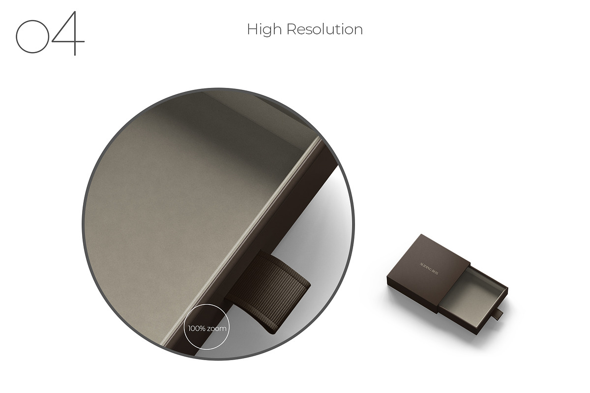 Square Rigid Slim Drawer Box Mockup, a Packaging Mockup by Sheikhadesign (Photo 5 of 11)