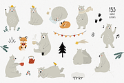 Friendly bear | Font duo, a Script Font by AngelinaKovel (Thumbnail 9 of 15)