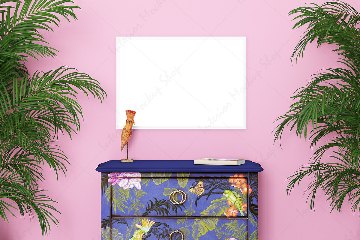 Frame Mockup Interior Summer, a Poster Template by Mockup Shop (Photo 2 of 2)