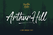 Arthur Hill Font, a Script Font by trustha (Thumbnail 1 of 10)