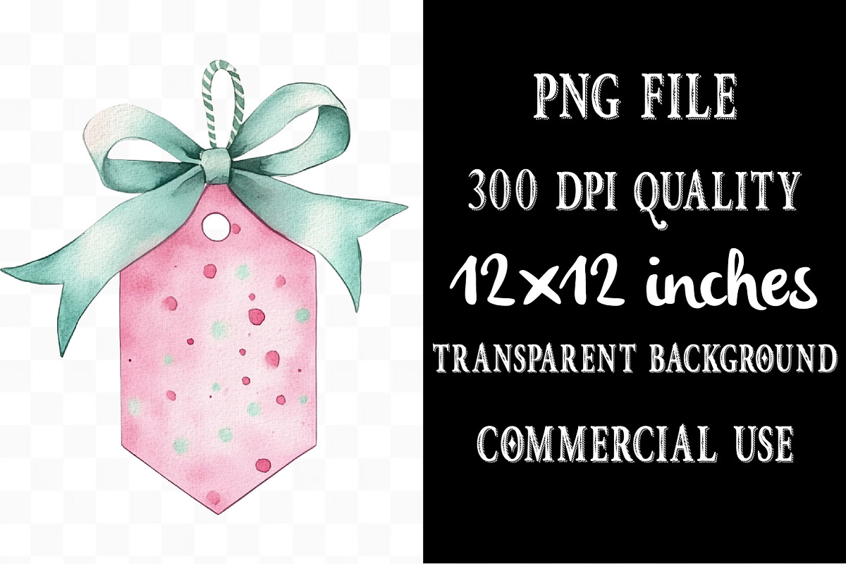 Kawaii Pink Mint Christmas Clipart, an Illustration by Designking (Photo 4 of 6)