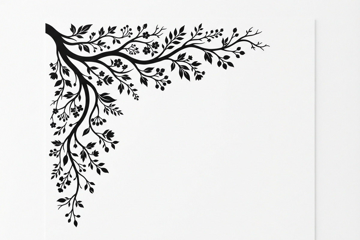 50 Tree Branch Corner Silhouette, a Decorative Illustration by Amazin_art (Photo 10 of 27)