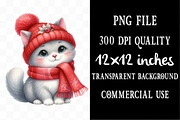 Winter Cute Animal Clipart, an Illustration by Designking (Thumbnail 4 of 5)