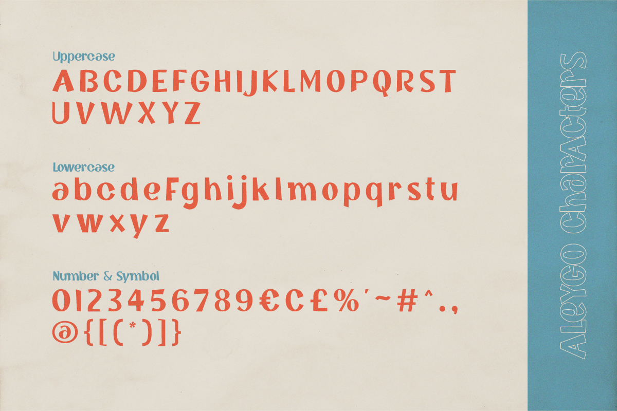 Aleygo - Playful Bold Display, a Handwritten Font by Pandeka Studio (Photo 9 of 9)