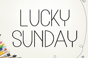 Lucky Sunday, a Sans Serif Font by InermediaSTUDIO (Thumbnail 1 of 8)