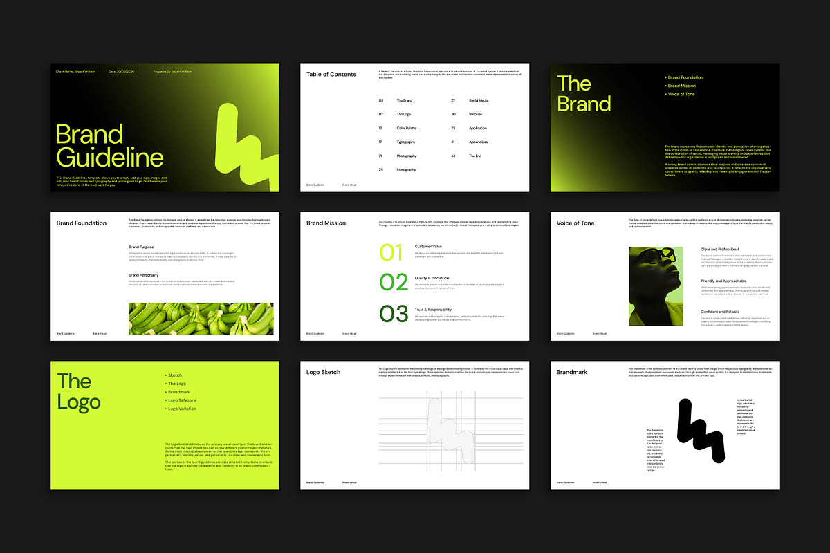 Ezara | Brand Guidelines Bundle, a Presentation Template by Artisan Vibes (Photo 7 of 11)